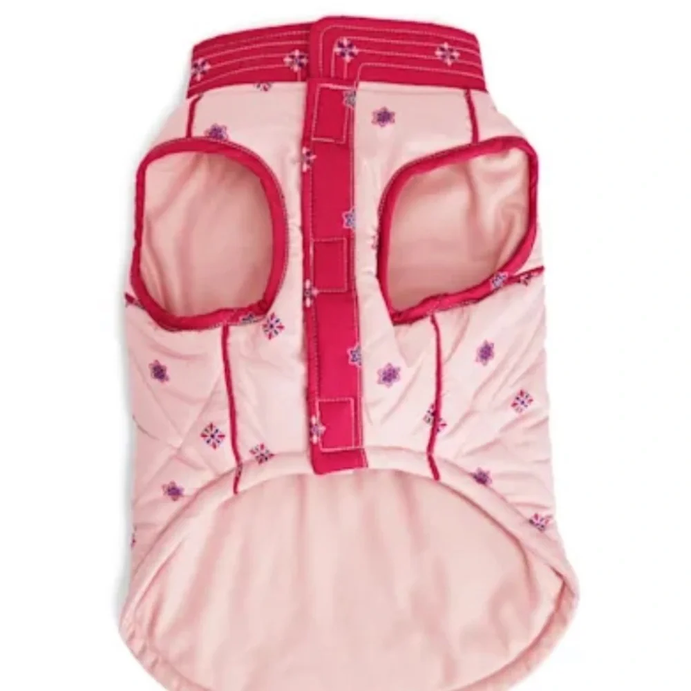 NWT Youly pink dog jacket L